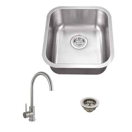Miseno Mss2118c Mk003 St Br Stainless Sink Brushed A Large Image Of The Miseno Mss2118c Mk003 Stainless Sink Brushed Faucet