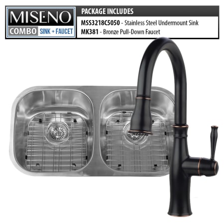 Miseno Mss3218c5050 Mno381 Orb 16 Gauge Stainless Steel Oil