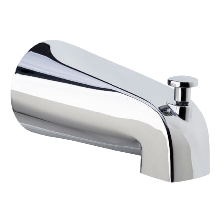 A large image of the Miseno MTS-550425E-R Miseno-MTS-550425E-R-Tub Spout in Polished Chrome Side View