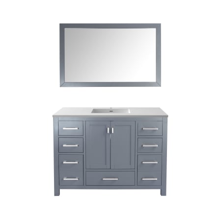 A large image of the Miseno MV-48-313ANG Grey / Matte White