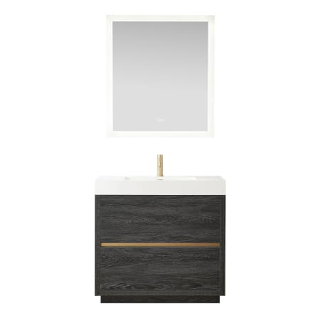 A large image of the Miseno MV-HUES36-WHT North American Black Oak