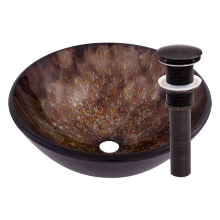 A large image of the Miseno MVS-NOHP-G027 Brown / Oil Rubbed Bronze Drain