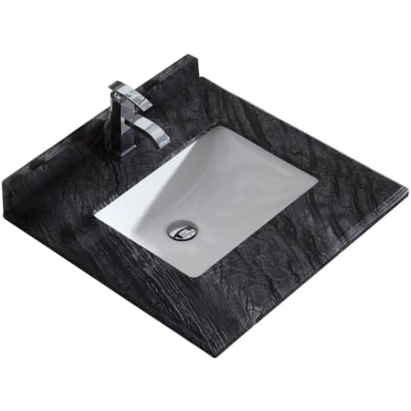 A large image of the Miseno MVT-24-313SQ1H Black Wood Marble