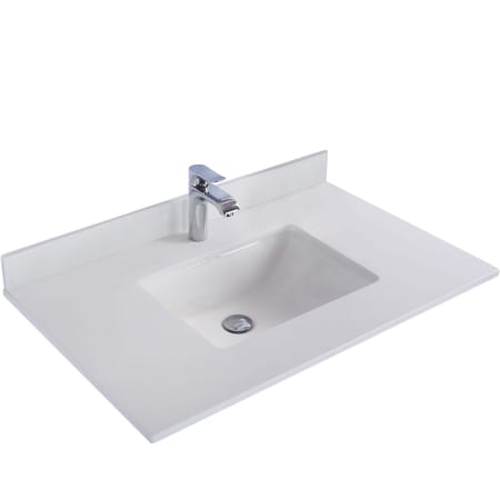 A large image of the Miseno MVT-36-313SQ1H White Quartz