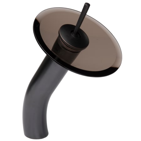 A large image of the Miseno ML100 Oil Rubbed Bronze / Brown Glass