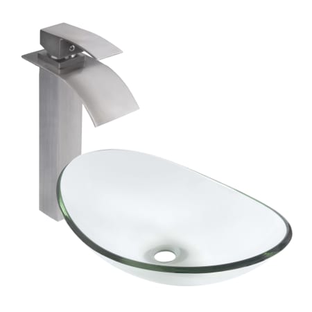 A large image of the Miseno MNOC423/ML631 Brushed Nickel Faucet