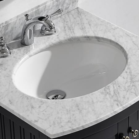 Miseno MNO1714OU White 173\/8\u0026quot; Undermount Bathroom Sink with Overflow Mounting Clips Included 
