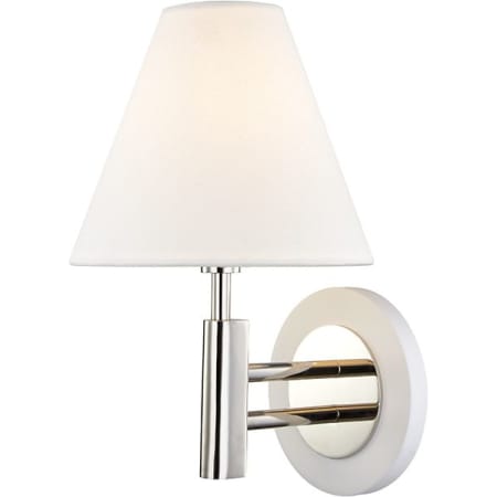 A large image of the Mitzi H264101 Polished Nickel / White