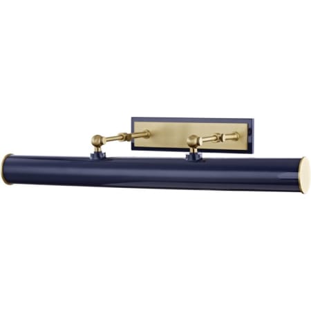 A large image of the Mitzi HL263203 Aged Brass / Navy