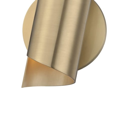 Details about   Hudson Valley Mitzi H161101-AGB Evie 10" Wall Sconce in Aged Brass 