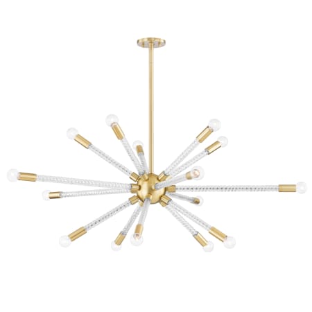 A large image of the Mitzi H256815 Aged Brass