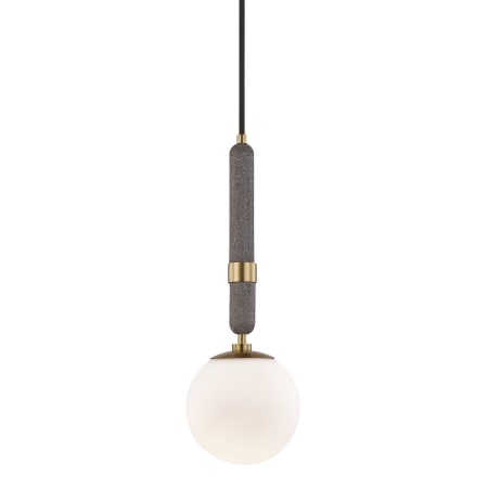 A large image of the Mitzi H289701S Aged Brass