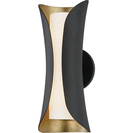 A large image of the Mitzi H315102 Gold Leaf / Black