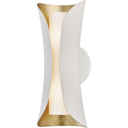 A large image of the Mitzi H315102 Gold Leaf / White