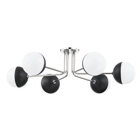 A large image of the Mitzi H344606 Polished Nickel / Black