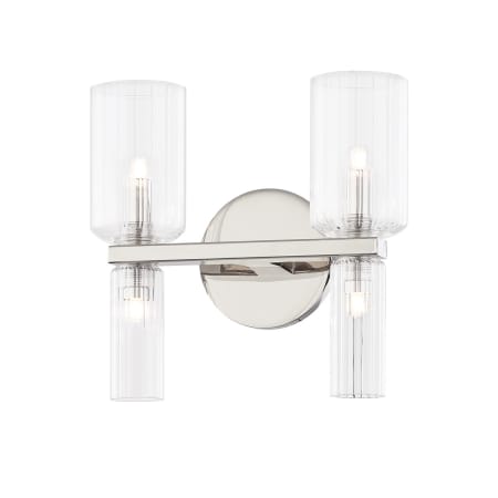 A large image of the Mitzi H384302 Polished Nickel