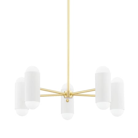 A large image of the Mitzi H484810 Aged Brass / Soft White