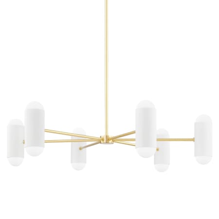 A large image of the Mitzi H484812 Aged Brass / Soft White