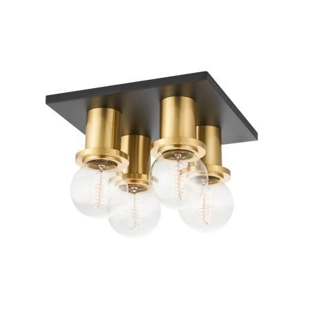A large image of the Mitzi H526504 Aged Brass / Soft Black