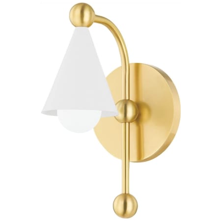 A large image of the Mitzi H681101 Aged Brass / Soft White