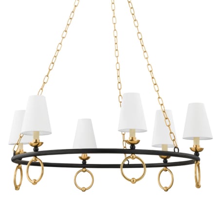 A large image of the Mitzi H757806 Aged Brass / Textured Black