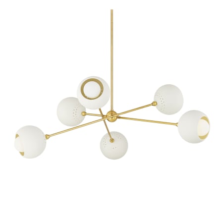 A large image of the Mitzi H832806 Aged Brass / Soft Cream