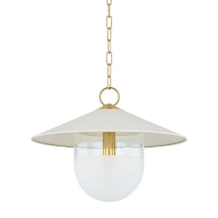 A large image of the Mitzi H926701S Aged Brass / Soft Cream