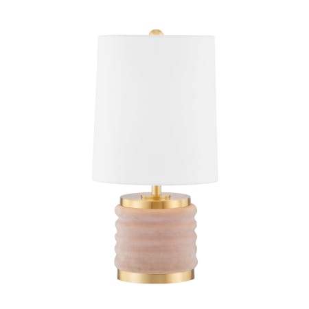 A large image of the Mitzi HL561201 Aged Brass / Blush