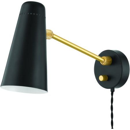 A large image of the Mitzi HL598201 Aged Brass / Soft Black