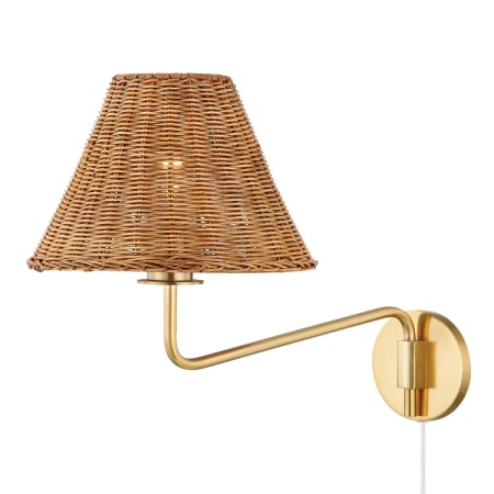 A large image of the Mitzi HL704201 Aged Brass