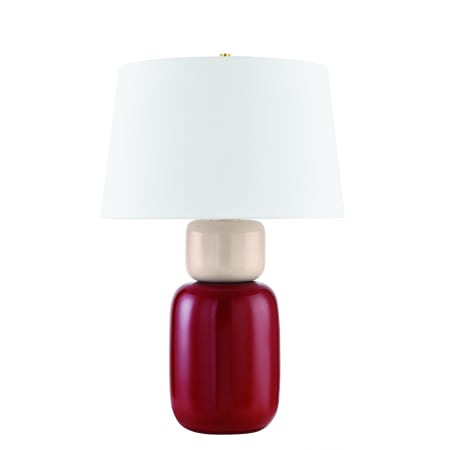 A large image of the Mitzi HL890201 Aged Brass / Ceramic Bordeaux Blush