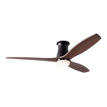 A large image of the Modern Fan Co. Arbor Flush with Light Kit Dark Bronze and Mahogany blades with 870 light kit