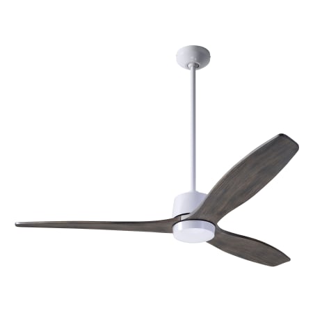 A large image of the Modern Fan Co. Arbor Gloss White and Graywash blades