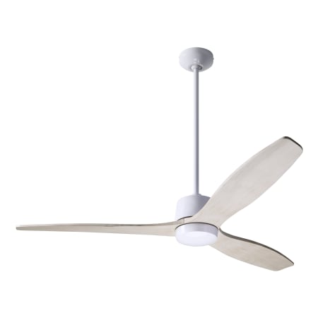 A large image of the Modern Fan Co. Arbor Gloss White and Whitewash blades