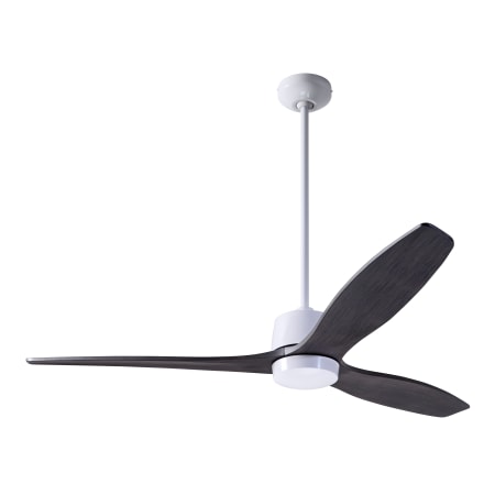 A large image of the Modern Fan Co. Arbor Gloss White and Ebony blades