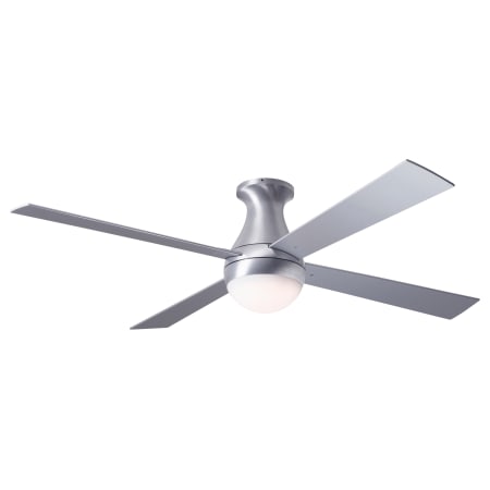 A large image of the Modern Fan Co. Ball Flush with Light Kit Brushed Aluminum
