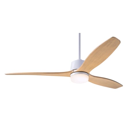 A large image of the Modern Fan Co. Arbor with Light Kit Gloss White