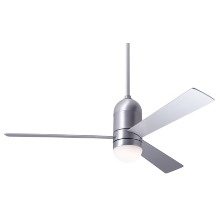 A large image of the Modern Fan Co. Cirrus with Light Kit Brushed Aluminum