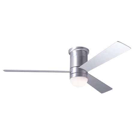 A large image of the Modern Fan Co. Cirrus Flush with Light Kit Brushed Aluminum