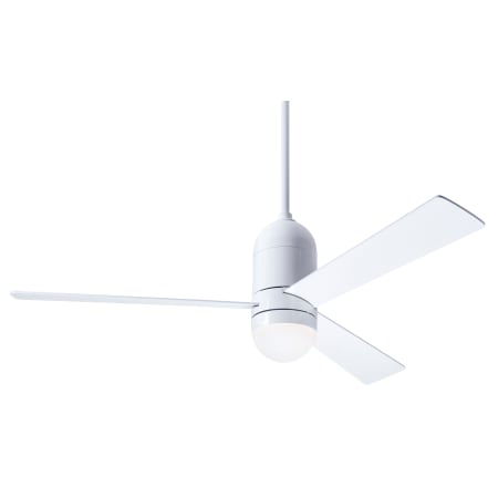 A large image of the Modern Fan Co. Cirrus with Light Kit Gloss White