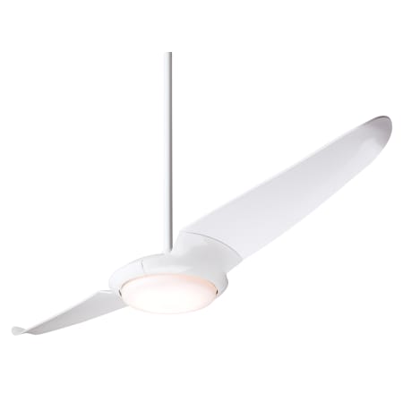 A large image of the Modern Fan Co. IC/Air2 with Light Kit Gloss White