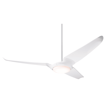 A large image of the Modern Fan Co. IC/Air3 with Light Kit Gloss White