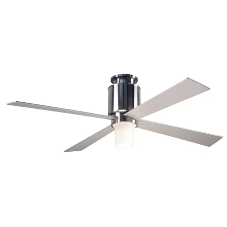 A large image of the Modern Fan Co. Lapa Flush with Light Kit Bright Nickel