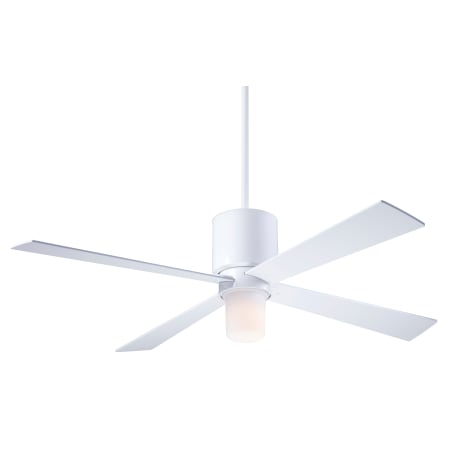 A large image of the Modern Fan Co. Lapa with Light Kit Gloss White