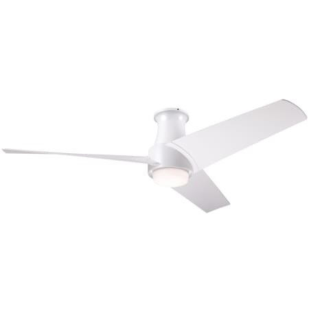 A large image of the Modern Fan Co. Ambit Flush with Light Kit Matte White