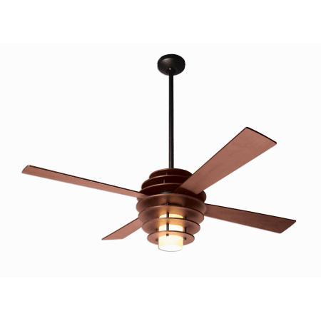 Modern Fan Co Sla Mg Mahogany Dark Bronze 52 4 Blade Ceiling A Large Image Of The Modern Fan Co Stella With Light Kit Mahogany Dark