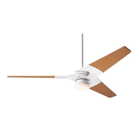A large image of the Modern Fan Co. Torsion with Light Kit Gloss White