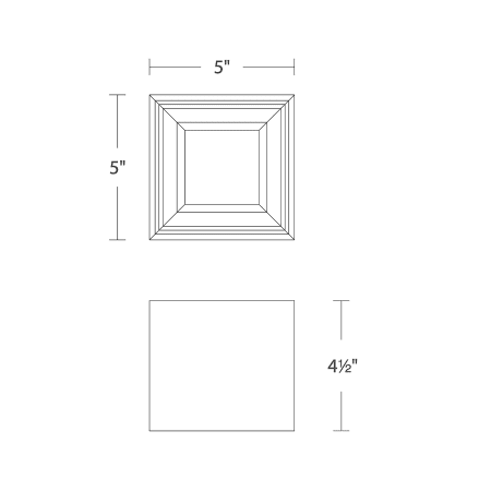 A large image of the Modern Forms FM-W62205-30 Line Drawing