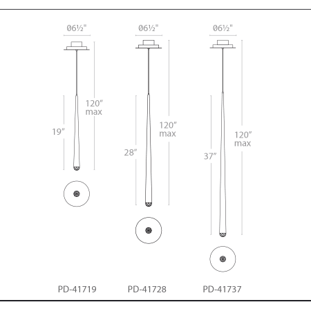 A large image of the Modern Forms PD-41737 Modern Forms-PD-41737-Line Drawing