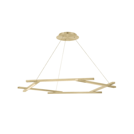 Modern Forms Pd 43738 Br Brushed Metric 6 Light 38 Wide A Large Image Of The Modern Forms Pd 43738 Brushed Br